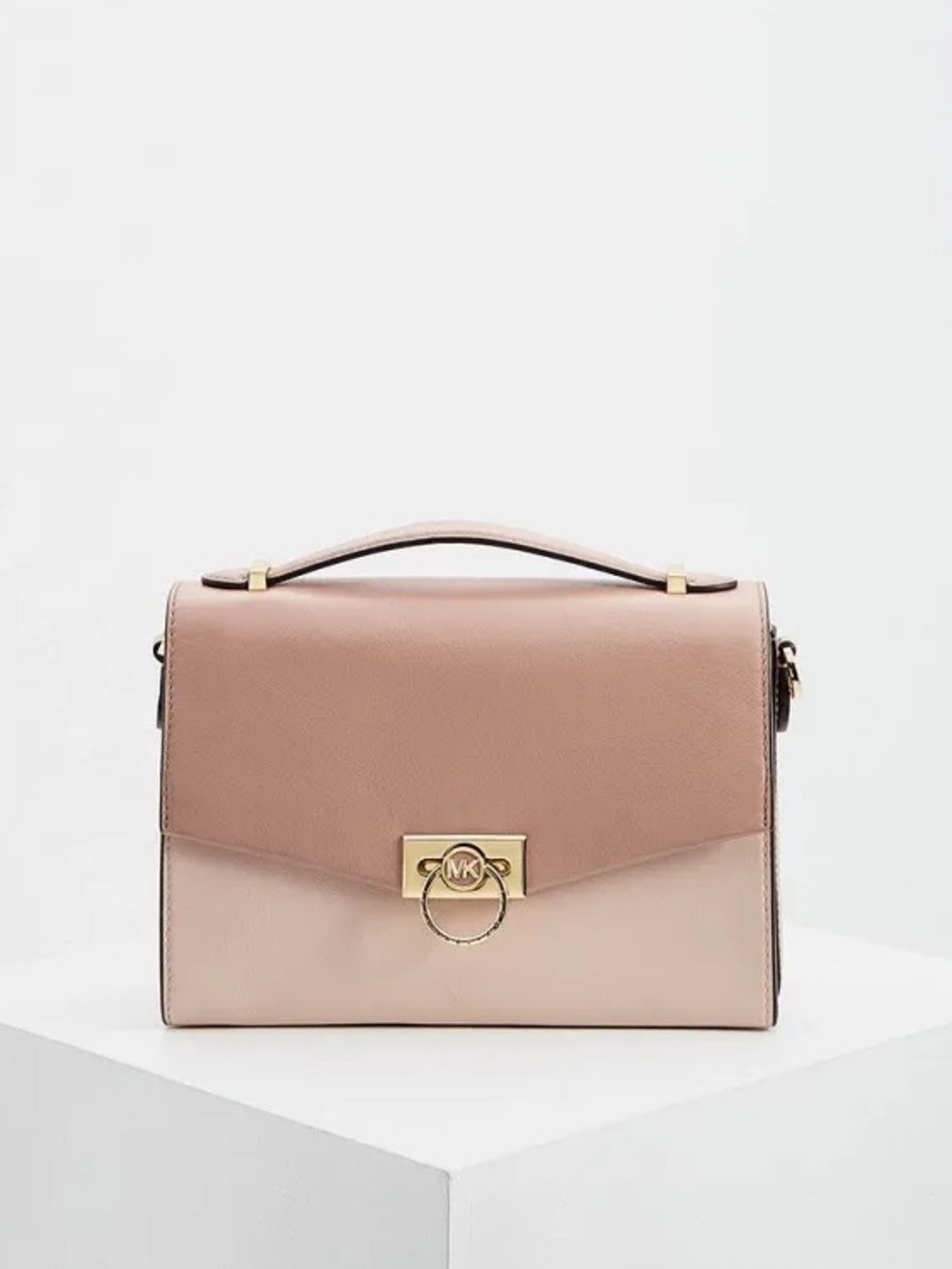 Michael Kors Blush Pink Leather Crossbody Shoulder Bag with Gold Hardware - Picture 2 of 14